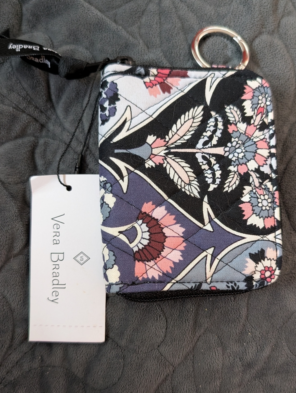 Vera Bradley Petite Zip around Wallet In Ornate Blooms NWT